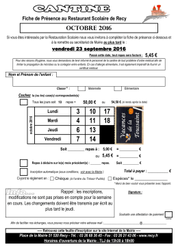 octobre 2016 - Recy