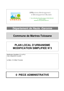 Pièce administrative - Mairie de Martres
