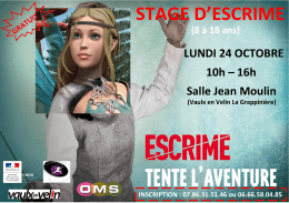 stage d`escrime - Escrime Vaulx-en