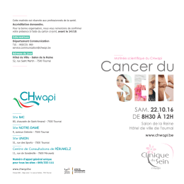 Page 1 Cette matinée est réservée aux professionnels de la santé