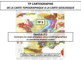De la carte &agrave; la coupe g&eacute;ologique en syst&egrave;me