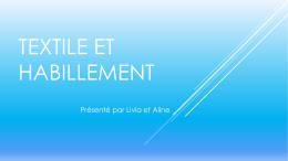 Textile et habillement