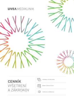 Cenník všetkých zákrokov na stiahnutie v PDF