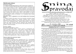 19. ročník - Farasnina.sk