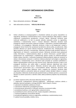 (9) N&aacute;vod ako založiť občianske združenie