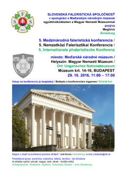 Konferencia SFS Budapest 29.10.2016 sk,hu, de.