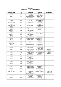 stiahnuť - Obec Červen&aacute; Voda