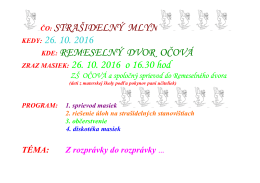 STRAŠIDELNÝ MLYN KEDY
