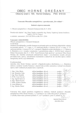 Uznesenie OZ z "Per rollam"