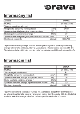 Informačn&yacute; list