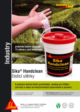 Sika® Handclean čisticí utěrky