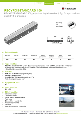 recyfix®standard 100 - Hauraton .com hauraton.com