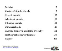 Predslov 5 V&scaron;eobecn&eacute; tipy do z&aacute;hrady 7 Ovocn&aacute; z&aacute;hrada 57