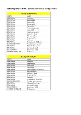 Such&yacute; sortiment Baby sortiment