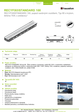recyfix®standard 100 - Hauraton .com hauraton.com