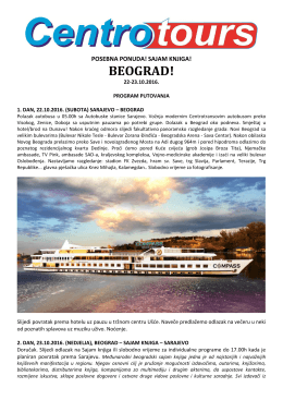 Beograd, 22. - Centrotours