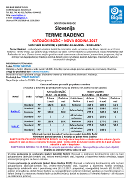 terme radenci - Turistička agencija Big Blue