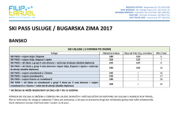 ski pass usluge / bugarska zima 2017