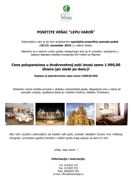 vikend u vr&scaron;cu