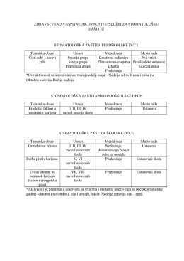 Služba za stomatološku zdravstvenu zaštitu