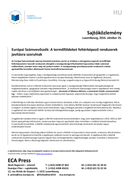 Eur&oacute;pai Sz&aacute;mvevősz&eacute;k