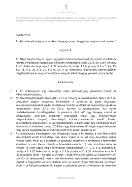 IV/682/2016. Az Alkotmánybíróság tanácsa alkotmányjogi panasz