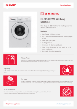 Specification sheet for ES-FE5103W2
