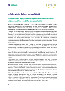 M-Snap chooses Cellum for mobile commerce in India
