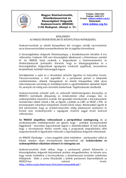 tov&aacute;bb - Magyar K&ouml;ztisztviselők, K&ouml;zalkalmazottak &eacute;s K&ouml;zszolg&aacute;lati