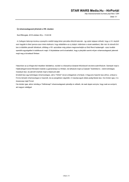 Új rohamosztagosok jöhetnek a VIII. részben