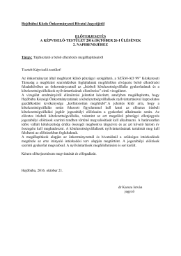 Hejőb&aacute;bai K&ouml;z&ouml;s &Ouml;nkorm&aacute;nyzati Hivatal Jegyzőj&eacute;től