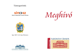 Meghívó - SINOSZ