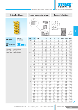System-Druckfedern System compression springs Ressorts