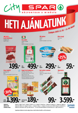 Érvényes: 2016. 11. 03. – 11. 09. között
