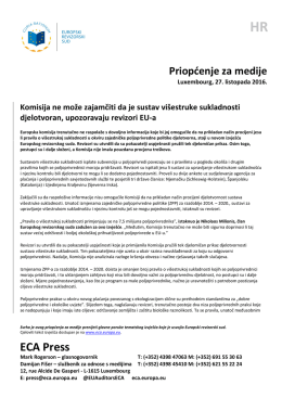 Priopćenje za javnost