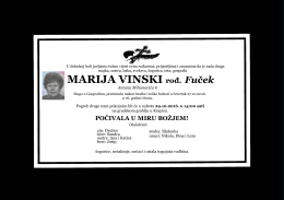 MARIJA VINSKI rođ. Fuček