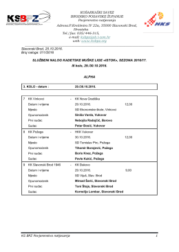 3-kolo-kadeti-29-10-2016 - Ko&scaron;arka&scaron;ki savez Brodsko