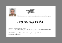 IVO (Ratka) VEŽA