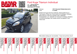 Ford Kuga Titanium Individual