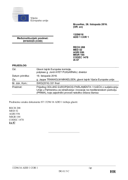 13296/16 ADD 1 COR 1 /ap DG G 3 C Predmetne oznake