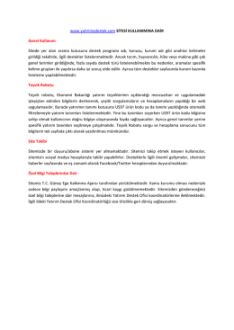 site kullanımı