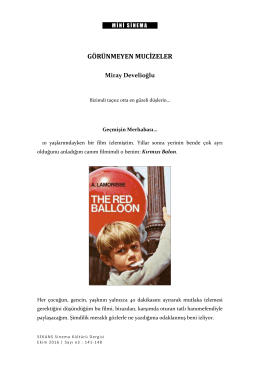 g&ouml;r&uuml;nmeyen mucizeler - Sekans Sinema Grubu