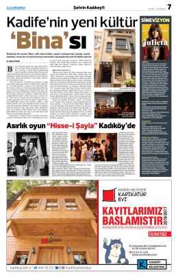 Asırlık oyun &ldquo;Hisse-i Şayia&rdquo;Kadık&ouml;y`de