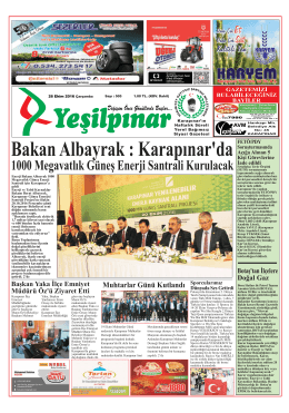 YEŞİLPINAR GAZETESİ