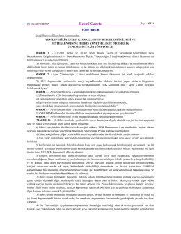 Yenilenebilir Enerji Kaynakları Belgelendirme ve