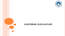 elektriksel &ouml;l&ccedil;&uuml; aletleri