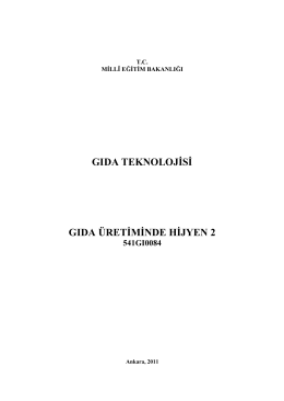 Gıda Üretiminde Hijyen 2