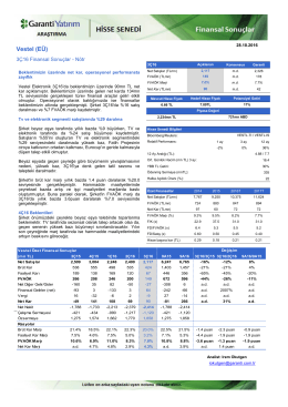 Vestel (EÜ) - Garanti Yatırım