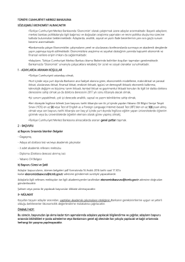 TÜRKİYE CUMHURİYET MERKEZ BANKASINA
