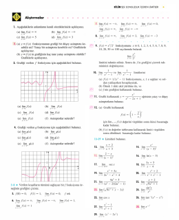 2.5 Sonsuzluk İ&ccedil;eren Limitler